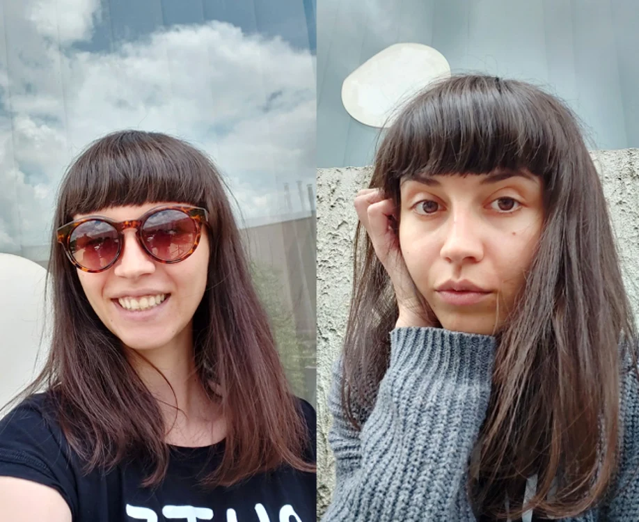 Selfie cu Samsung A70 colaj