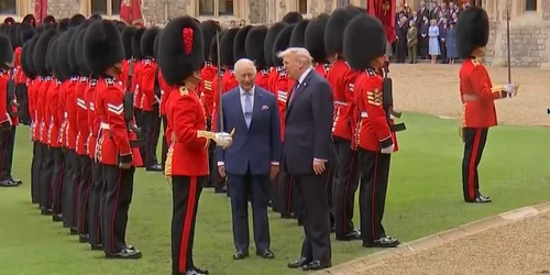 Președintele Donald Trump, primit de regele Charles al III-lea la Castelul Windsor (© captură video x.com / The White House)