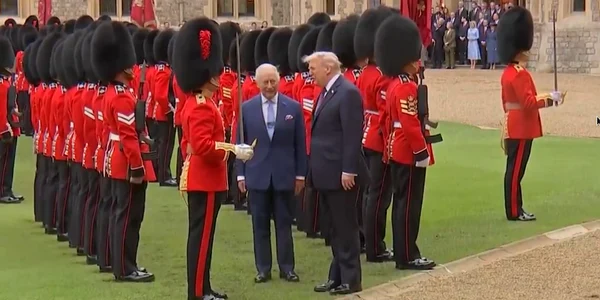 Președintele Donald Trump, primit de regele Charles al III-lea la Castelul Windsor (© captură video x.com / The White House)