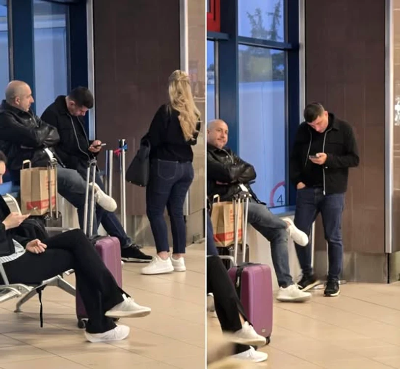 Vasile Pușcaș alături de George Simion pe Aeroportul Otopeni FOTO: Facebook / Snoop