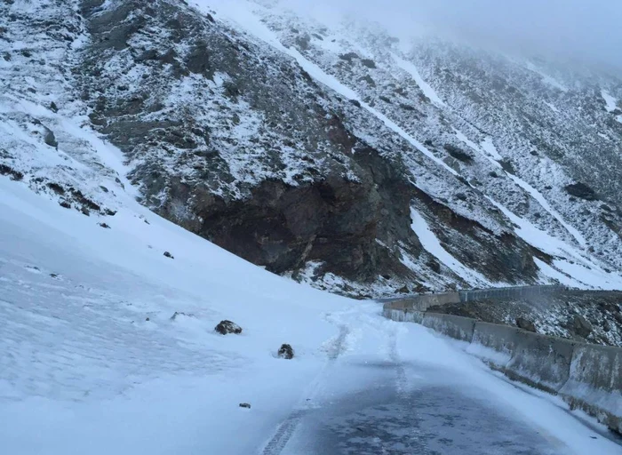Aşa arata Transalpina în urmă cu o zi FOTO SDN Târgu Jiu