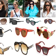 Moda ochelarilor de soare în 2025: tendința supradimensionării Colaj La Magas&kraywoods com