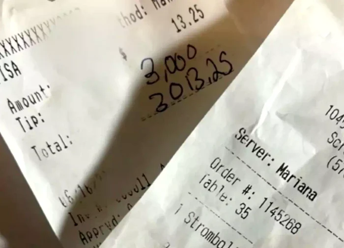 Bacșiș de 3.000 de dolari FOTO WNEP