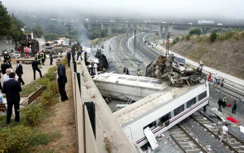 Tren deraiat în Spania FOTO Reuters