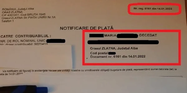 femeie zlatna document