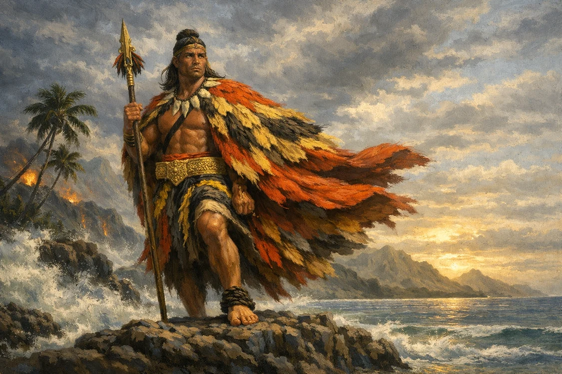 Regele Kamehameha din Hawaii   imagine generată cu AI 4 png