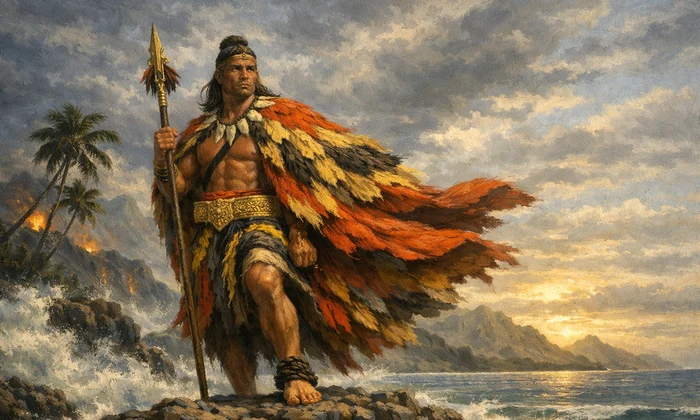 Regele Kamehameha din Hawaii   imagine generată cu AI 4 png