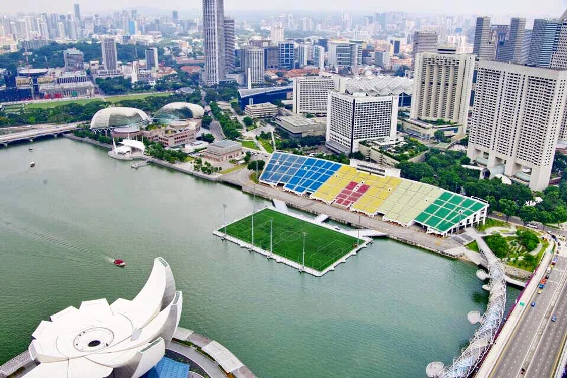 Stadionul The Float  Foto/ Facebook Kenneth Tan