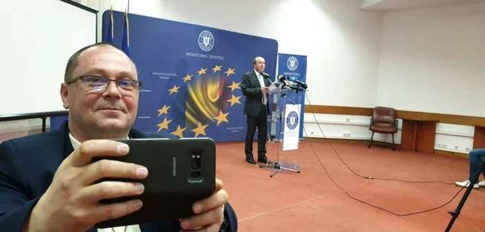 Ovidiu Oanţă, selfie cu Tudorel Toader FOTO Arhivă personală Ovidiu Oanţă