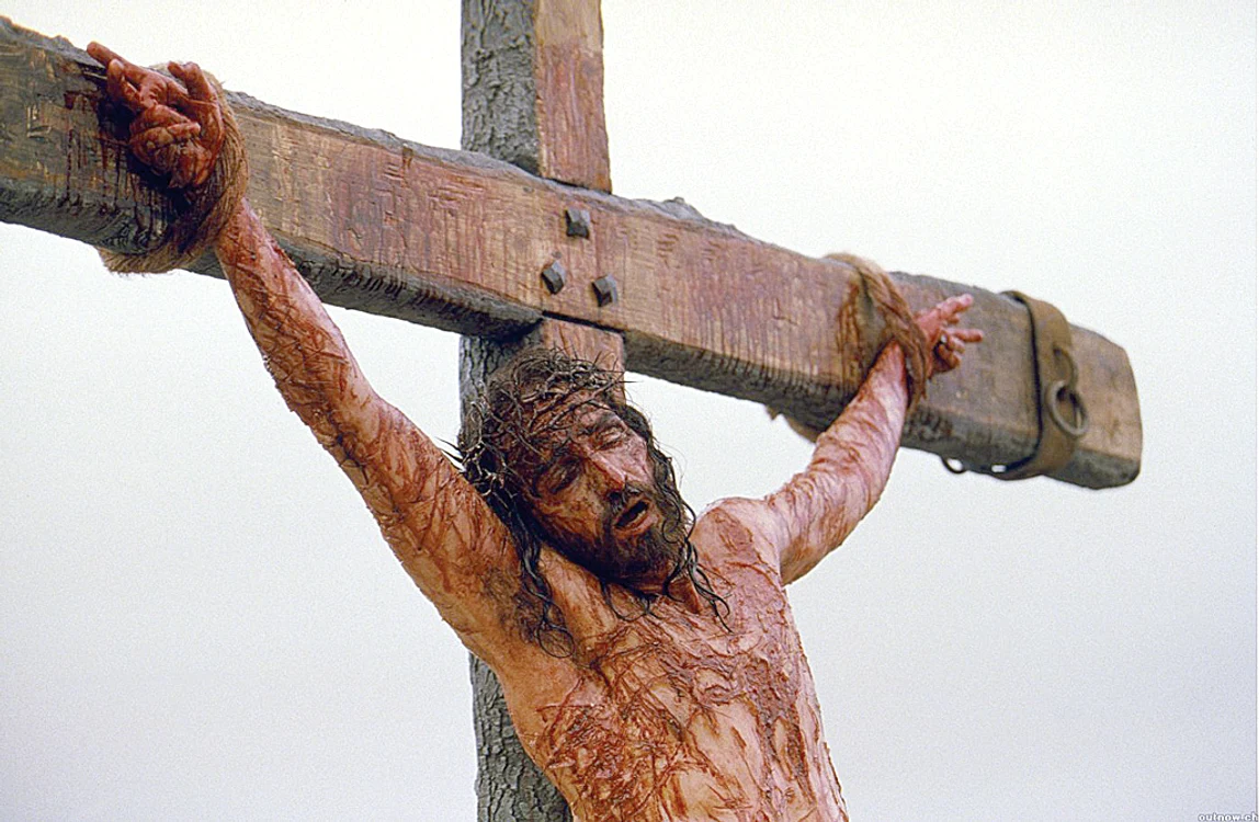 Acesta este afișul filmului  ”Patimile lui Iisus”,  în care a jucat și Ionuț