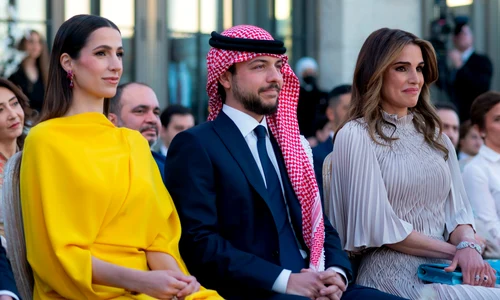 Prințul Al Hussein bin Abdullah II, Prințesa Rajwa, Regina Rania profimedia 0762485462 jpg