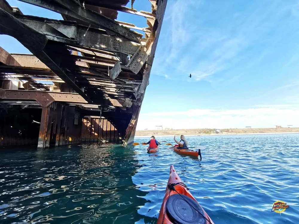 Epava Evangelia, pericol pentru turiștii aventurieri FOTO Facebook Dream Explorer