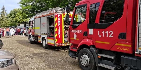 pompieri interventie femeie in fantana galati