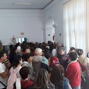 Coadă la vot în centrul Iaşiului FOTO USR Iaşi 