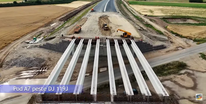 Lucrările sunt în avans față de grafic pe lotul 2. FOTO: captură video YouTube/@zboara