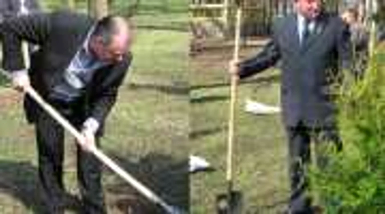 Primarul şi Prefectul Botoşaniului au participat la plantări în Parcul "Eminescu"