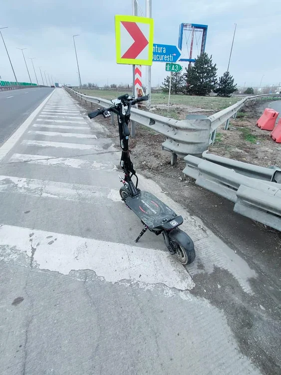 Tânărul a fost amendat cu 990 de lei Foto: Poliția Română/Facebook