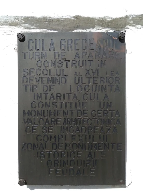 Cula Greceanu - cea mai veche culă din România - în Măldăreşti - Vâlcea Foto Adevărul - credit Florentin Duman