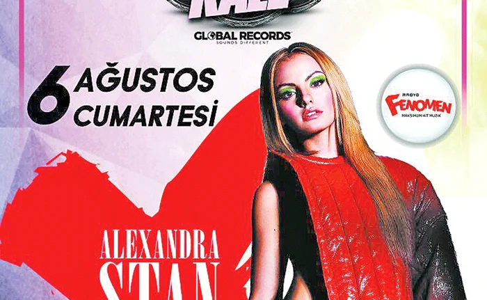 Aşa arată afişul sexy cu care Alexandra Stan îşi îmbie fanii din Turcia