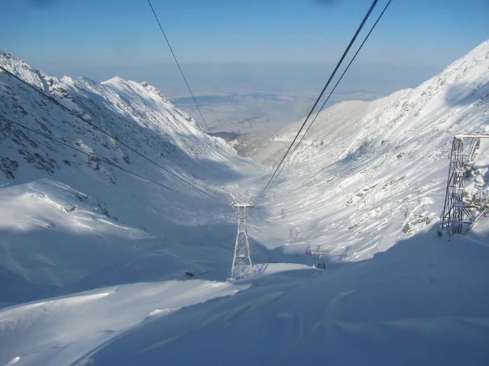 Stratul de zapada masura duminica 139 de centimetri la Balea - Foto Arhiva Adevărul