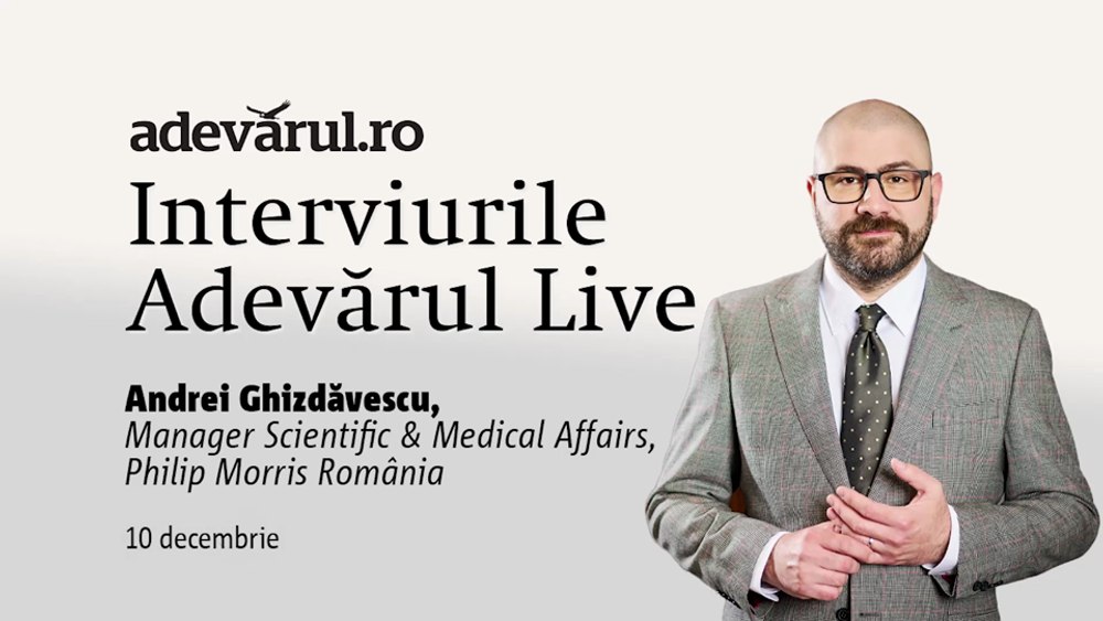 Ce  opțiuni au fumătorii pentru a reduce efectele negative ale fumatului, cu Andrei Ghizdăvescu, Manager Scientific & Medical Affairs, Philip Morris România