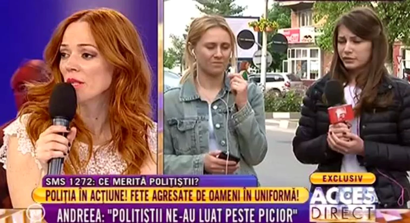 Cele două tinere au vorbit la Acces Direct