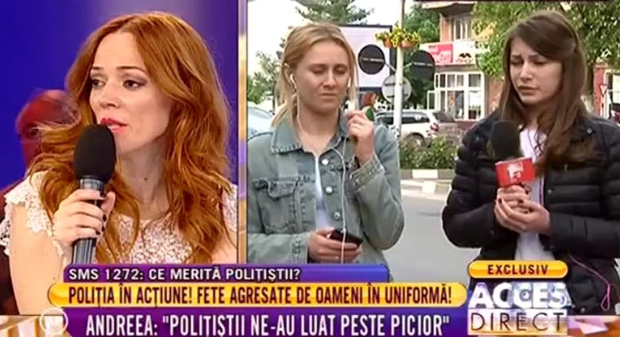 Cele două tinere au vorbit la Acces Direct