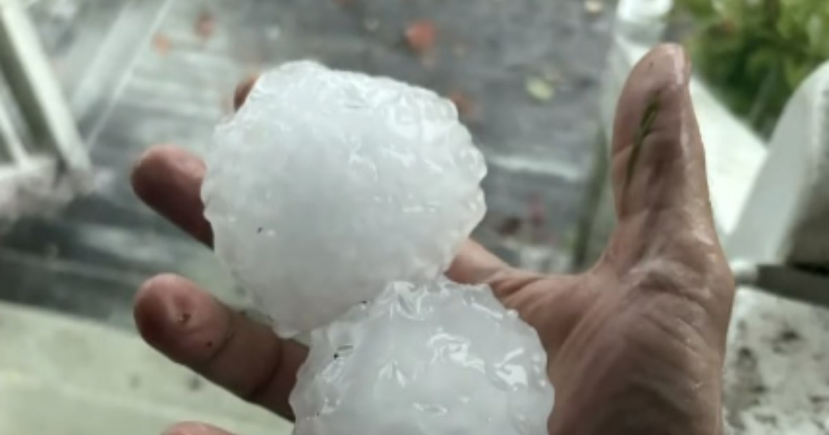 Grindină gigantică în Australia