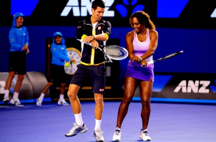 Novak Djokovici şi serena Williams s-au descurcat bine şi la dans FOTO doartenis.ro