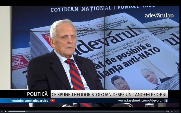 Theodor Stolojan. CAPTURI adevarul.ro