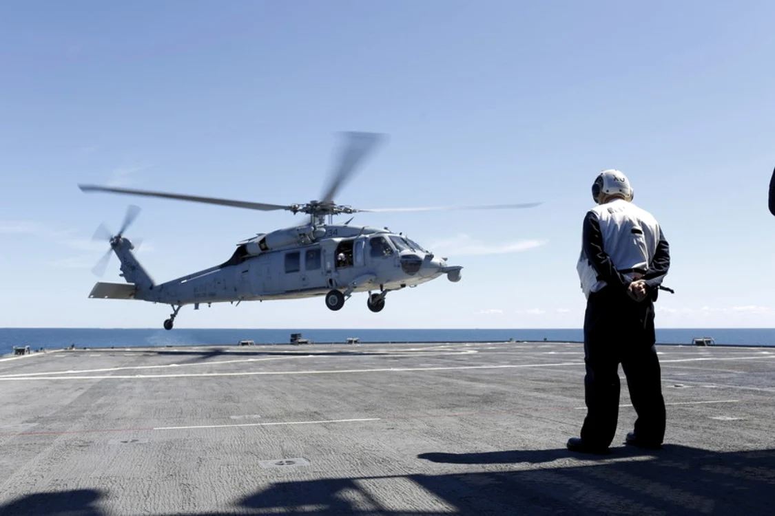 Elicopter Seahawk în cadrul unui exerciţiu militar în Polonia FOTO EPA-EFE