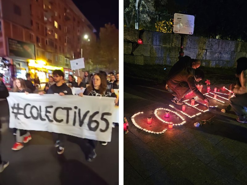 Oameni din mai multe orașe au ieșit în stradă la 10 ani de la Colectiv. La București au pornit în marş de la Piaţa Universităţii