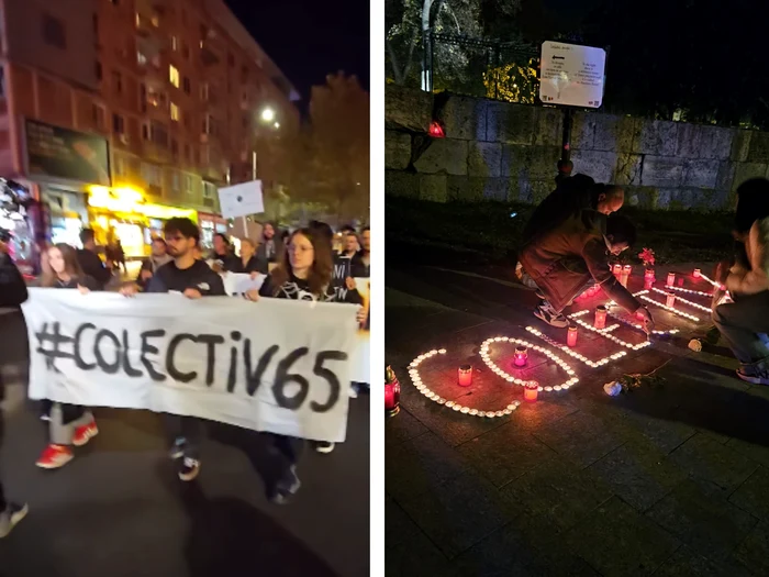 VIDEO Oameni din mai multe orașe au ieșit în stradă la 10 ani de la Colectiv. La București au pornit în marş de la Piaţa Universităţii