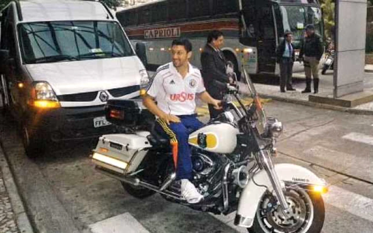 Marica a testat o motocicletă a Poliţiei braziliene    