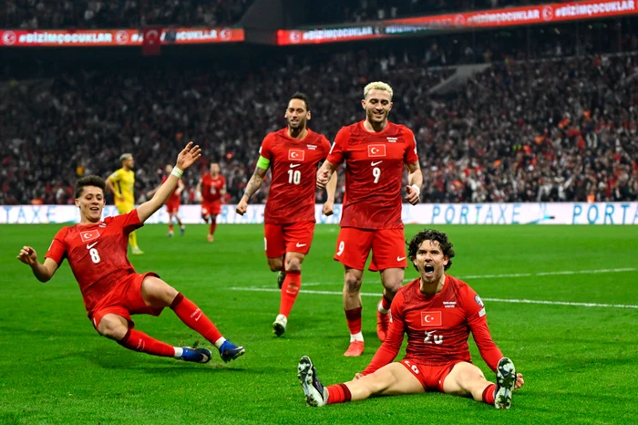 Bucuria gazdelor după marcarea golului  FOTO EPA