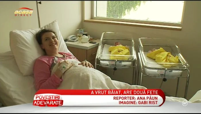 Lavinia este foarte mândră de fetele ei (captură: ACASĂ TV)