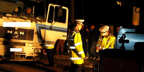 Locul accidentului a fost cercetat de polițiști