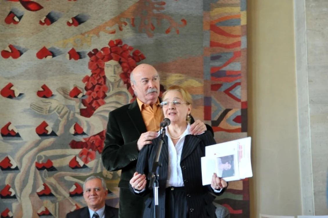 Actriţa Georgeta Luchian Tudor şi rapsodul Tudor Gheorghe