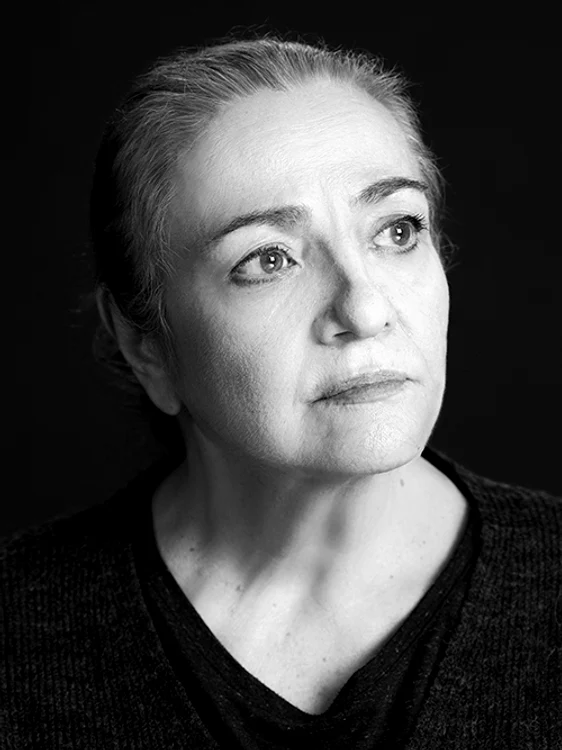 Actrița Dana Dogaru, portret alb-negru. Foto: Teatrul Bulandra