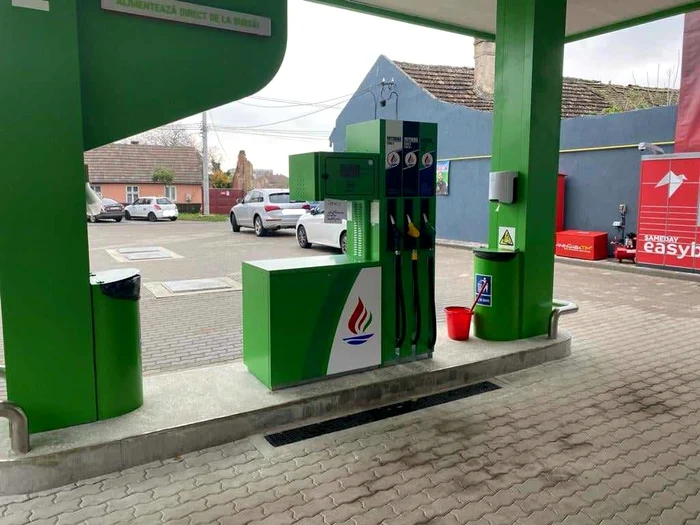 Stația de carburanți de pe strada Romulus FOTO PLT