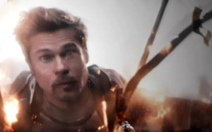 Brad Pitt a apărut vreme de doar câteva secunde pe ecran şi nu a avut nicio replică FOTO Cinemagia
