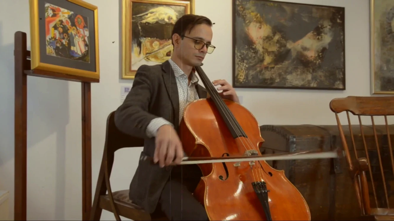 Melodie a soţilor Aldea-Teodorovici transpusă pe note pentru violoncel FOTO ATB din Braşov