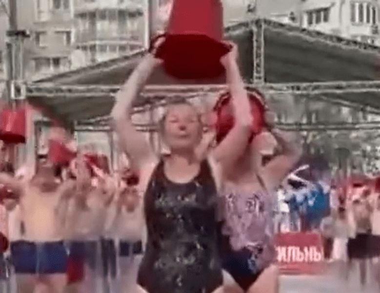 Demonstrație stranie de susținere a invaziei ruse din Ucraina VIDEO 
