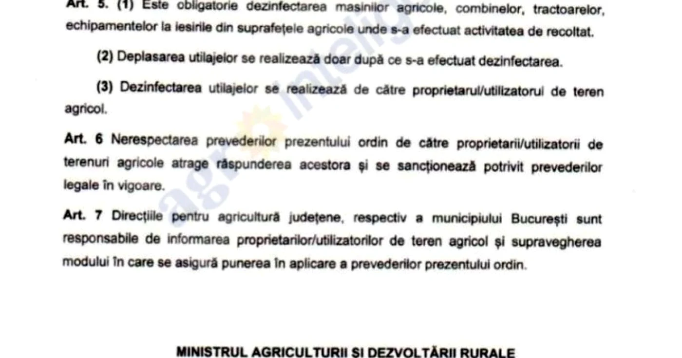 Ordinul dat de Petre Daea pentru distrugerea culturilor FOTO agrointel.ro