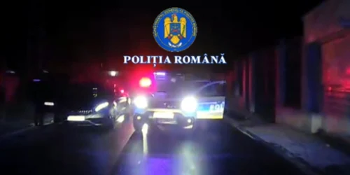 Un tânăr de 19 ani a fost urmărit, marți seară, de polițiști pe mai multe străzi din Craiova FOTO: Poliția Română