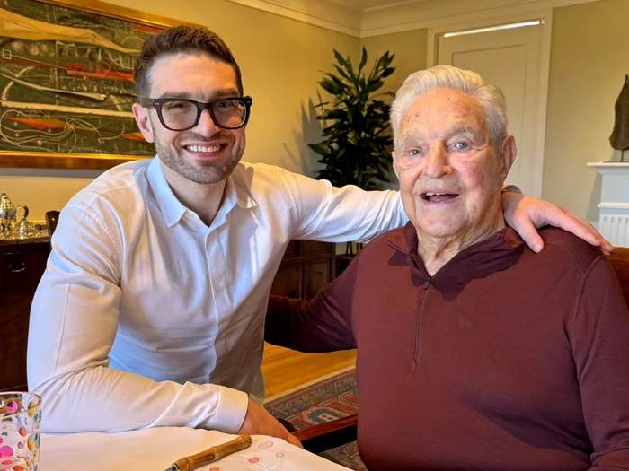 George Soros și fiul său, Alexander/FOTO: X