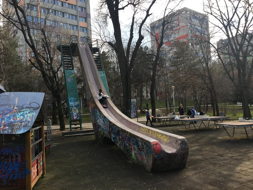 Alin Constantinescu, expert tehnic, propune conservarea celui mai vechi tobogan din București