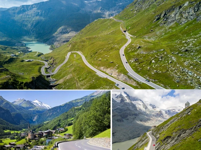 Drumul Alpin Grossglockner din Austria Colaj DMS