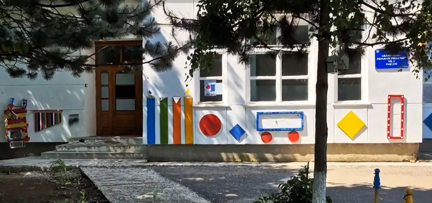 Grădinița din Pașcani / foto: captura Observator