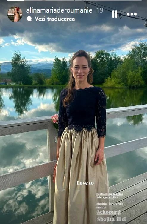Alina Maria de Roumanie story Instagram